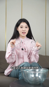 3PCS Heat Resistant Glass Bowl Transparent Thick Salad Baking Household Egg Cake Bowl Tableware 玻璃碗 沙拉碗