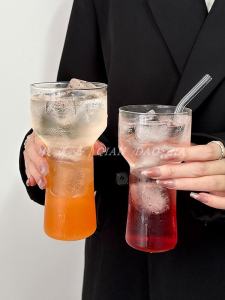 Nordic Style Glass Cup Bubble Coffee Americano Torch Cup Cold Brew Coffee Cup Vintage Design Unique Small Audience Cup