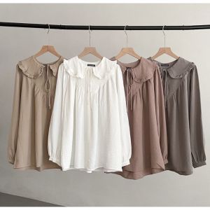 CANDY.GROSIR - Naja Blouse Crincle Premium / Atasan Polos Crincle