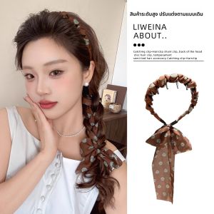 หมวกผ้าลายจุดสีดำและสีขาวแบบสวมหัว ทรงคลาสสิก หมวกผ้าลายจุดสำหรับผู้หญิง หมวกทรงคลาสสิกแบบสวมหัวได้สองด้าน