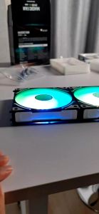 Jonsbo ZH-120 3 Pin ARGB PWM 12cm Reverse Fan / Building Block Fan / Magic Fan / PC Case Fan ( 120 x 120 x 25 )