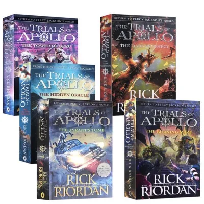（SG）The Trials of Apollo Complete Series 5 Books Box Set | Rick Riordan English Fantasy Novels