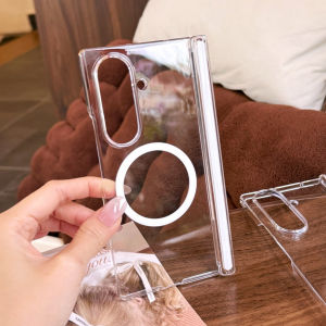 LS | Ốp Lưng Từ Tính Trong Suốt Cho Dòng Samsung Galaxy Z Fold Series - Bảo Vệ Bản Lề Không Có Nắp Trước Fold6 Chống Trầy Xước Nhẹ