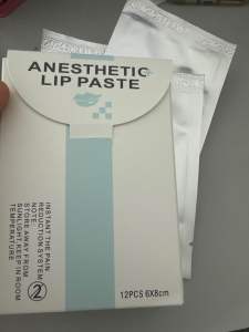 Anesthetic Lip Paste Tattoo Lip Numbing Paste 零度唇麻贴 12pcs/box