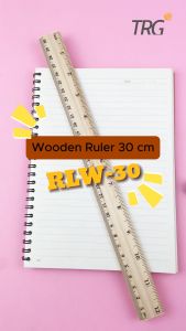 TRG Wooden Ruler 30 cm RLW-30 - Penggaris Mistar Kayu 30cm TRG