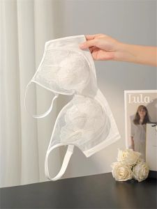 เสื้อชั้นในบางเฉียบ เซ็กซี่ สําหรับผู้หญิงที่มีถ้วยหูกระต่ายป้องกันการหย่อนคล้อยและรวบรวมด้านสําหรับหญิงสาวใน ฤดูร้อน หน้าอกใหญ่ปรากฏตัวเล็ก