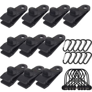 5or40 Pcs Tent Clip Canopy Awning Clip Tarpaulin Rope Clip High Strength Tension Fastening Suitable for Outdoor Camping