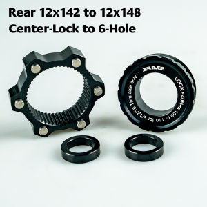 ZRACE | ZRACE Center Lock Hub Adapter 6-Bolt to Centerlock Conversion Kit Boost MTB Road Bike Front/Rear Thru-Axle Adapter 15x100 to 15
