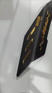 Garnish Knalpot Yamaha NMAX Turbo: Akrilik Motif Carbon NSB Racing
