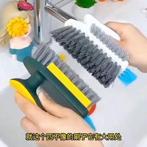Cleaning Brush Corner Scrubber Brush Tool 4 In 1