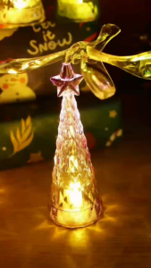 LED Christmas tree night light zero gravity suspended bird night light Halloween candles Christmas decorations