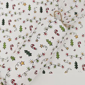Christmas-Themed Tissue Paper 50cm X 35cm Gift Wrapping Paper Suitable for Weddings Christmas Birthday Gift Wrapping Bouquet Wrapping Gift Bag Filler Party Favors