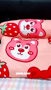 SARUNG BANTAL DAN GULING MOTIF KARAKTER MOTI BUNGA & MOTIF BUNGA