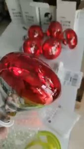 หลอดไฟอินฟาเรด E27 แก้วหนา สีแดง หลอดไฟ สำหรับก๊องโครงการ หมู ขนาด 100/150/175/250/275W