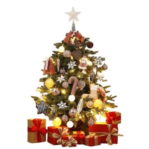 Eco-Friendly Christmas Decorations Luminous PE Christmas Tree Package Scene Arrangement Ornaments Festive Home Decor