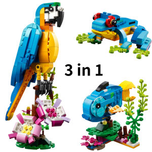 3 in 1 Simulation animal Building Blocks Sets，Compatible With Legoed Particles，Suitable For Christmas Gifts 31136 31140