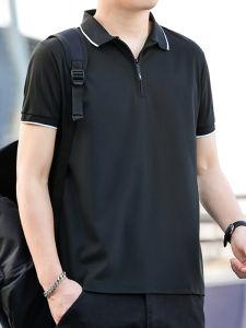 Áo Thun Nam Tay Ngắn Mùa Hè Cổ Polo Ôm Vừa Vặn Trẻ Trung Thường Ngày Bằng Polyester Và Lycra Thời Trang