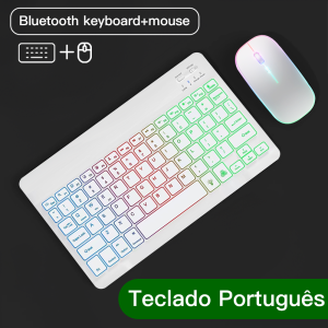 For iPad Xiaomi Keyboard With Mouse Backlight Keyboard for Android iOS Windows Samsung Phone Tablet Bluetooth Wireless Keyboard