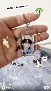 พวงกุญแจกรอบรูปอะคริลิค diy ลายน่ารักๆ มากกว่า 25 ลาย