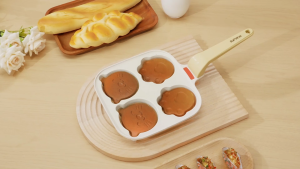 SUPVIBE 4-hole Non Stick Frying Pan Omelet Egg Burger Pancake Breakfast Pan Suitable For All Stoves