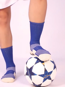 PaulWeekend ถุงเท้าฟุตบอลมืออาชีพที่มีพื้นรองเท้ากันลื่นสำหรับผู้ชายตัวเสริมประสิทธิภาพการกีฬา