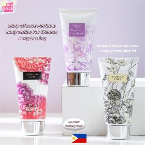JIANGZHIB 【Local Delivery】Story Of Love Perfume Body Lotion For Woman Long Lasting 88ML Perfume And Body Lotion Lasting Body Mist Set