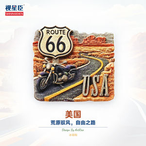 Magnezie 3D Motorbike Sticker Home Decoration Fridge Magnet Travel Souvenir Gift Synthetic Resin Material Decorative Item