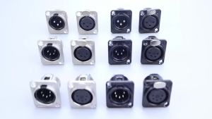 YanXi 1PC XLR Đầu Nối Nam Đến Nữ 3/4/5 Pin Kim Loại Ổ Cắm Đồng Bảng Điều Khiển Tiếp Xúc Cho Micro Âm Thanh Loa Jack