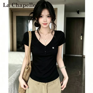 La Chapelle | Áo Thun V-neck Đơn Giản Dài