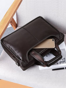 Feger | Genuine Leather Mens Business Laptop Bag Hand Shoulder Crossbody