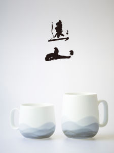 Hand-Painted Ceramic Mugs Down-glaze Color Mens High Aesthetic Value Home Use Water Cups Gift Style Chinese Countryside Style