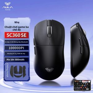 AULA | Aula Sc580 Chuột Chơi Game Không Dây Bluetooth Ba Chế Độ Có Dây Nhẹ Esports Cho Máy Tính Laptop Văn Phòng Đa Năng Quang Điện Tử Chuột