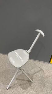 MERRYFAIR Portable Light Weight Stainless Tripod Crutch Foldable Cane With Seat