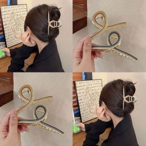 Elegant Large Metal Hair Clip