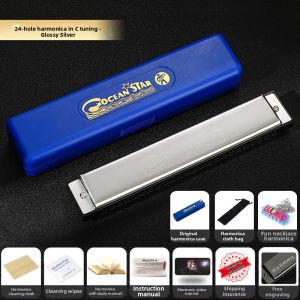 Beginner Professional Friendly 24 Holes Diatonic C Key Harmonica