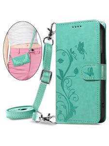 Full Cover Anti-Fall Flip Cover Style iPhone16pro Max Phone Case Compatible with 17/15promax 14plus/13/12/11 Crossbody SE Lanyard 8/7/6 Leather Case