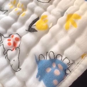 8 layers Baby petal cotton bib Face towel waterproof 360 degree all-round wrap saliva Newborn bib