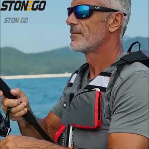 High Buoyancy Fishing Vest Adjustable Safety Life Jacket for Outdoor Boating and Fishing Gear Men Women Water Sports Vest