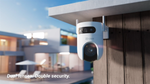 EZVIZ H9c DUAL 2K & 2K Dual-Lens 3MP Pan & Tilt Wi-Fi Camera Weatherproof Outdoor Color Night Vision Ip Security Camera