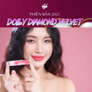 Son kem lì DOLLY DIAMOND hàng chính hãng bền màu lâu trôi không chì [MÀU ĐỎ BÃ TRẦU]
