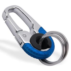 NEW 1/3PC Keychain Buckle for Men Stainless Steel Key Ring Key Chain Hook Outdoor Carabiner Climbing Keyfob Accessories