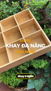 Khay đa năng đựng bánh kẹo khay tre decor đồ ăn khay tre chụp ảnh khay đa năng văn phòng