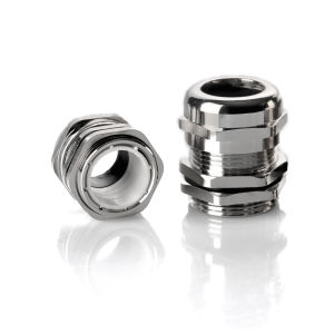 Nickel Plated Brass Cable Waterproof Connector Metal Gauge Head IP68 Fixed Head M12 14 PG7 Lock Thread Gauge Head Hardware Tools