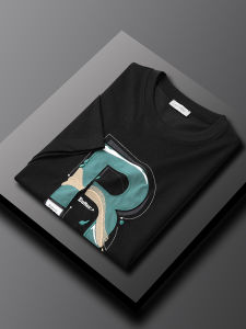 Áo Thun Nam Tay Ngắn Mùa Hè Thường Ngày Thêu Chữ Cổ Tròn Ôm Vừa Vặn Thời Trang Chất Liệu Cotton Polyester Thương Hiệu T8235