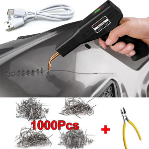 200W / 50W Plastic Welding Machine Kit 1000Pcs Hot Stapler Welding Soldering Iron Equipment Tools Car Bumper Crack Dent Repair