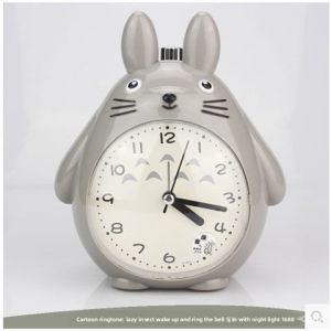MONLEYTA | Voice-Activated Rabbit Alarm Clock With Night Light For Children Students Bedroom Creative Multi-Function Cartoon Clock