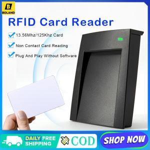 Boland RFID Reader 125KHz / 13.56MHz USB Proximity Sensor สำหรับการตรวจสอบและเข้าถึงสมาร์ทการ์ดไม่มีอุปกรณ์ออกไดรฟ์ USB