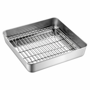 HANXIAO | Food Grade 304 Stainless Steel Baking Tray