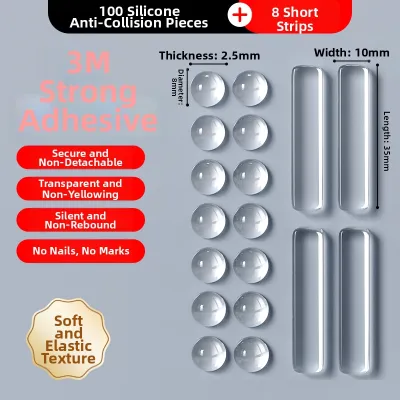 3M | Bumper Protective Strip Transparent Soundproof Refrigerator Door Bumper