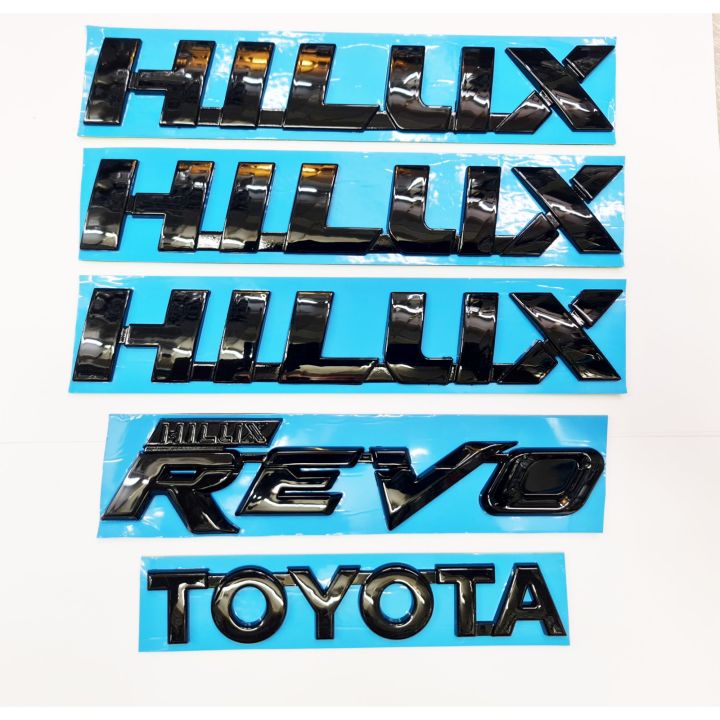 โลโก้ HILUX REVO TOYOTA ชุดสีดำเงา | Lazada.co.th